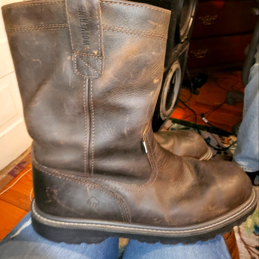 Wolverine Steel Toe 10" Wellington work boots